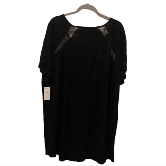 Black Junarose Women's Mesh Top - Picture 2 of 10